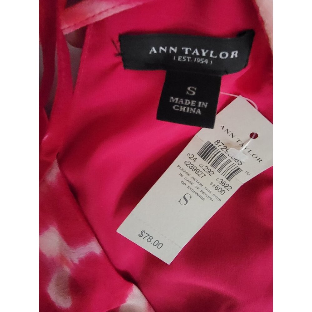 Ann Taylor Pink Tie-Dye Sleeveless Top S - Picture 3 of 3